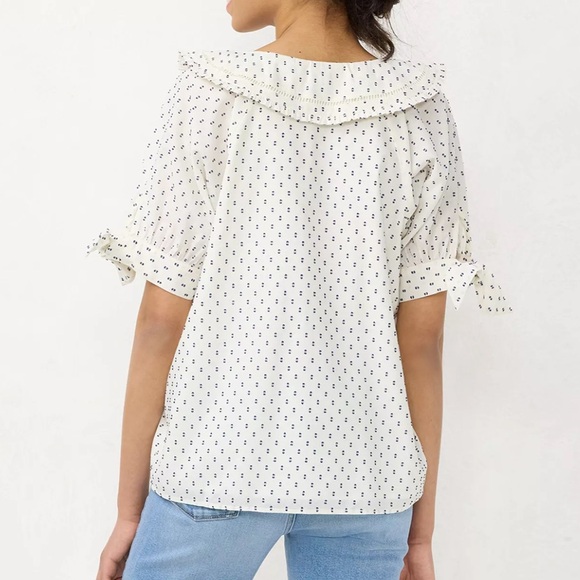 LC Lauren Conrad Peter-Pan Collar Ruffled Blouse - Picture 2 of 7